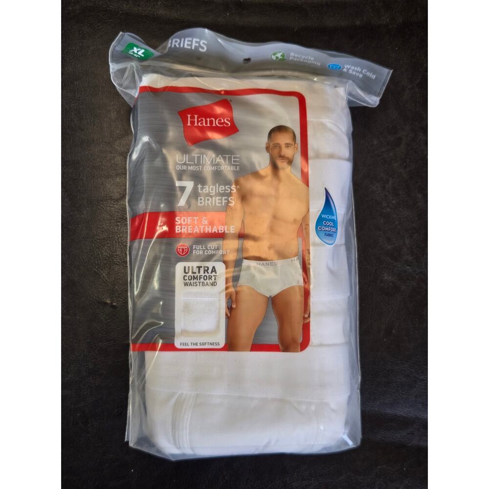 Hanes Men's 7 Pack of Ultimate Breathable Briefs Size 40-42